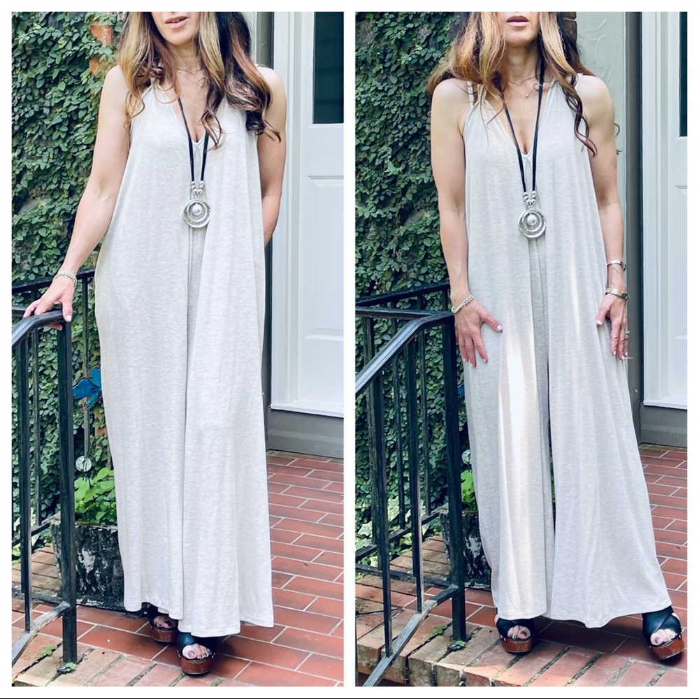 Fabulous Boho Chic Tie Shoulder wide leg jumpsuit - Picture 5 of 10